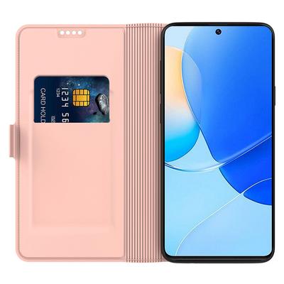 Etui na Honor 200 5G z uchwytem na karty i podstawką Skórzane+TPU Pokrowiec na telefon