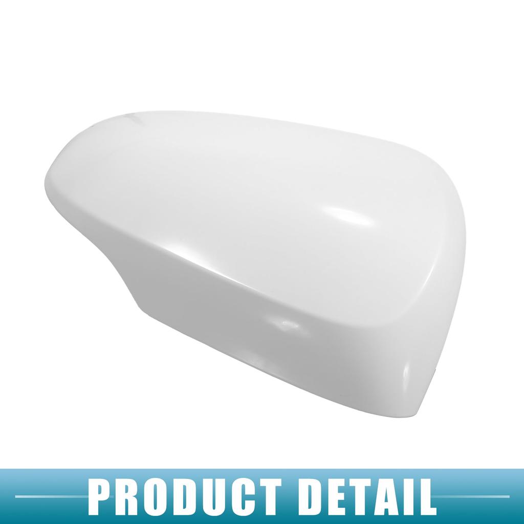 ABSOPRO Rearview Mirror Cover Cap, Right Door Mirror Cover, Compatible with Toyota Prius C 2012-2018, ABS Plastic, White