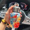 Taşınabilir Termal Şişe Su Matarası Mini Termal Kupa 300ml Yalıtımlı Bardak Sıcak Soğuk İçecekler Sızdırmaz Seyahat Kahve Kupası Aşıklar Ebeveynler İçin Hediye