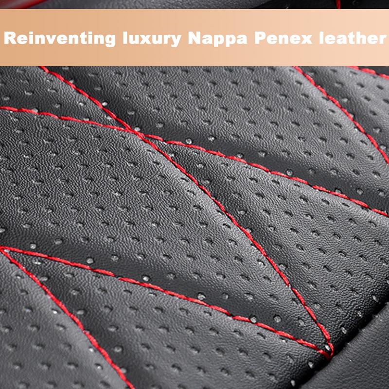 Car Seat Cushion Pad Anti-Slip Car Chair Cushion Comfortable Faux Leather Seat Pad Breathable Easy Clean For All Seasons