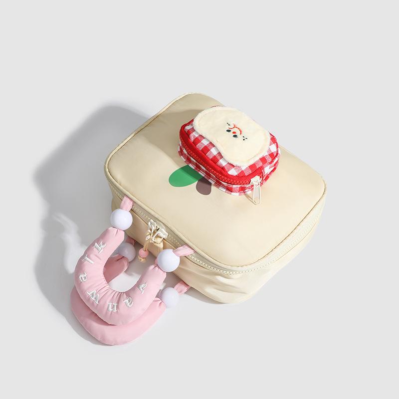 Makeup Bag Cute Girl Makeup Bag Portable Toiletries Bag Layered Travel Storage Bag Easy To Carry