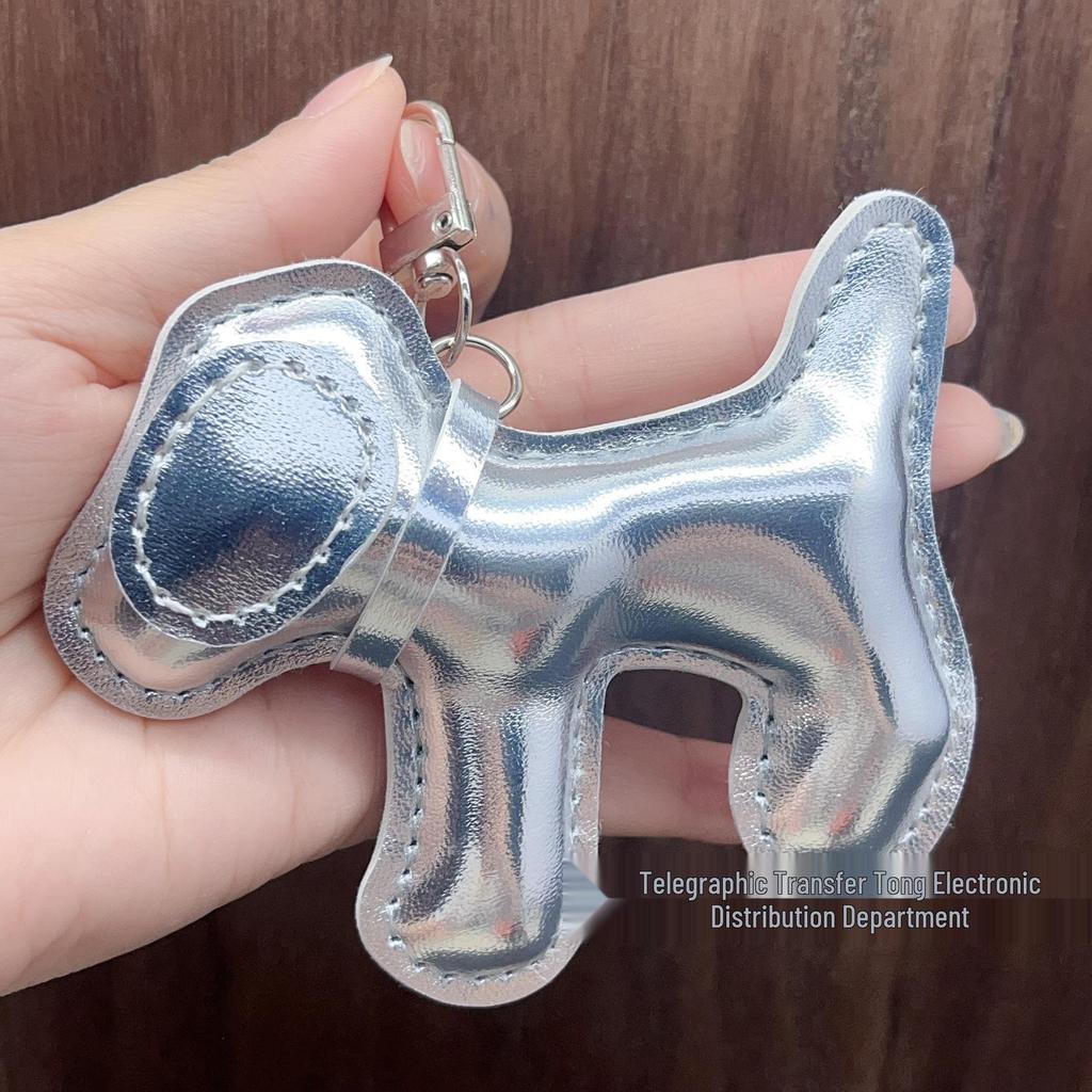 Trendy Brand Year of the Horse Genuine Leather Keychain Pendant - High-End Little Horse Charm for Bags & Clothing Accessories