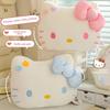 Hellokitty Plush Soft Pillow With Flower And Bow Decorations For Kids Gift