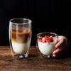 Chic Double-Layer Egg-Shaped Insulated Glass Cup