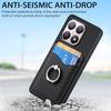 For Xiaomi 15T Case PU Leather Coated PC+TPU Phone Cover with Ring Holder Card Slots