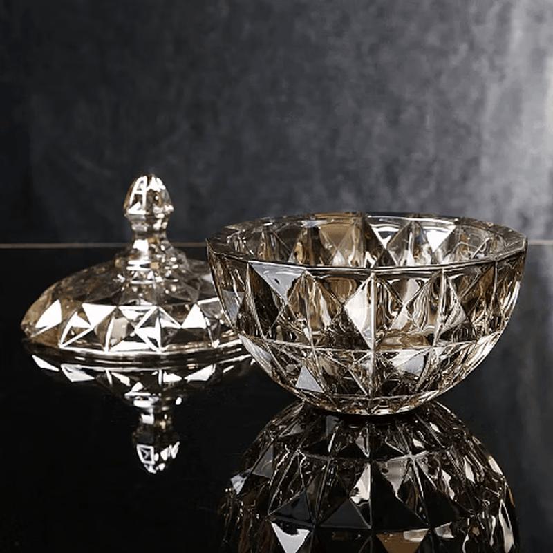 European Crystal Glass Candy Dish