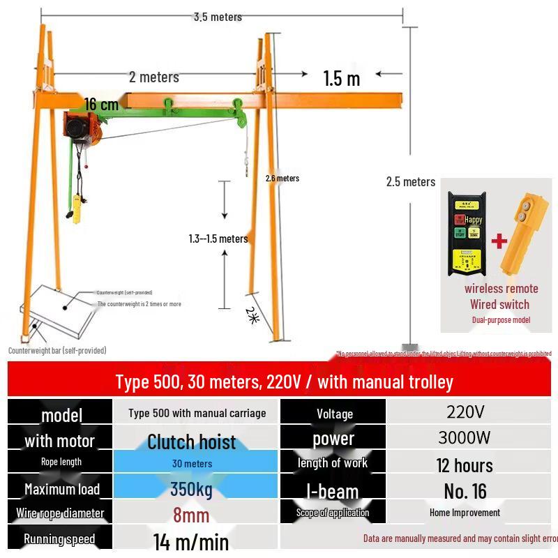 Four-Pillar Track Crane Hoist