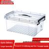 Transparent Portable Storage Box with Lid