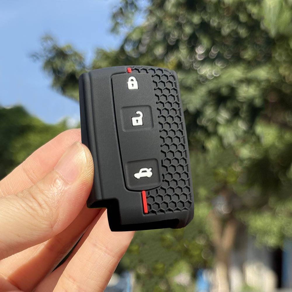 Silicone Car Key Fob Cover Case Shell Set for TOYOTA Corolla Verso 2004 2006 2007 Prius Gen 20 2005 2008 Remote Key Accessories