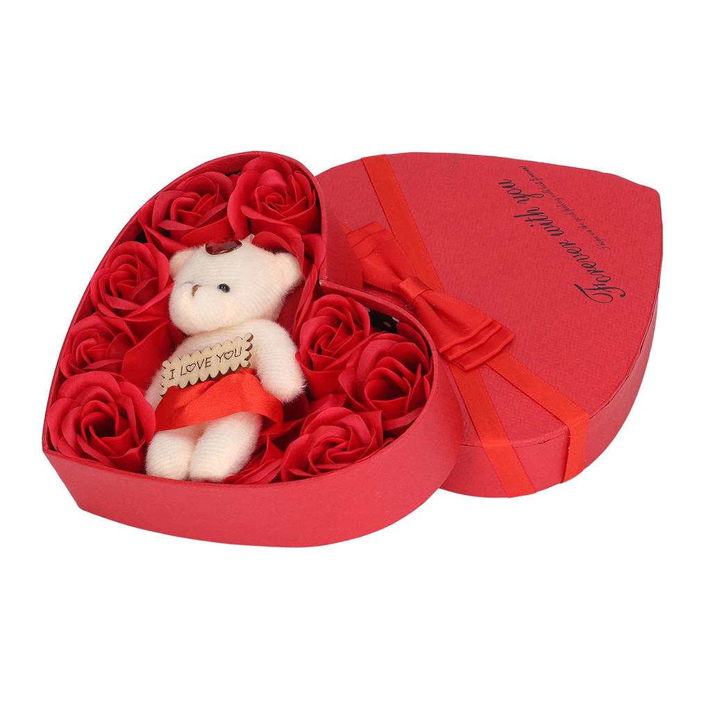 Soap Rose Gift Box Heartshaped Home Decorations Fast Colours Romantic Soft Bath Flower Soap