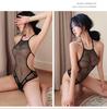 Hot Rhinestone Bodysuit Sparkle Fishnet Lingerie Sexy Outfit for Women Mesh Bodysuit Teddy Lingerie