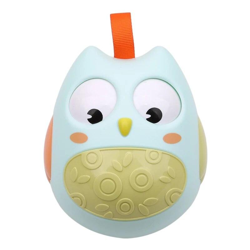 High Quality Cute Animal Owl Dog Rattles Toys Tumbler Fun Toy with Bell Toys Gifts Dog Puppy Tumbler Educational Toys with Bell