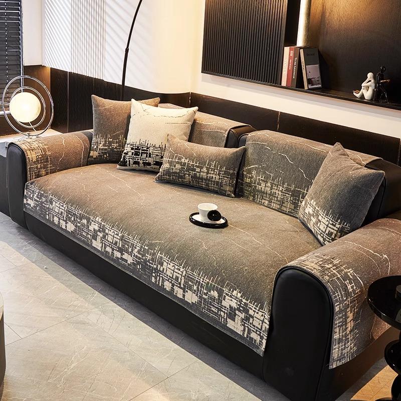 

Универсальная подушка для дивана «Четыре сезона» 2025 Новая Легкая Роскошь Премиум Мраморный Узор Подушка для сиденья Ткань Нескользящая Подушка для дивана 30 * 50cm pillow cover