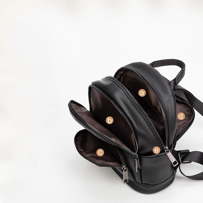 Fashion Women Backpack School Bags for Teenage Girls Schoolbag Backbag High Quality PU Leather Shoulder Bag Students Handbag Book Bag