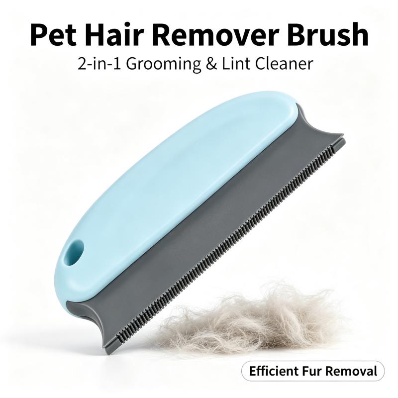 Pet Hair Cleaning Brush Dog Cat Hair Remover Detailer for Cars Furniture Carpets Clothes Pet Beds Chairs - Efficient Hair Remova