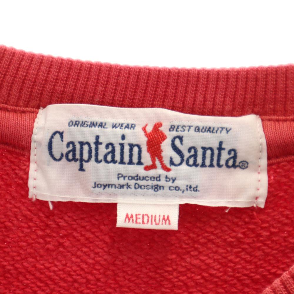 CAPTAIN SANTA Made In Japan Long Sleeve Sweat Trainer M Red Men's Used