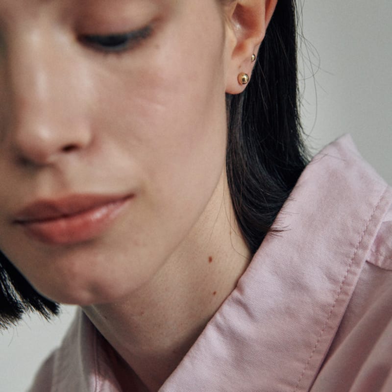 Verte [14k Gold] Deux.k.47 / Mini Ball Piercing (2 Size)