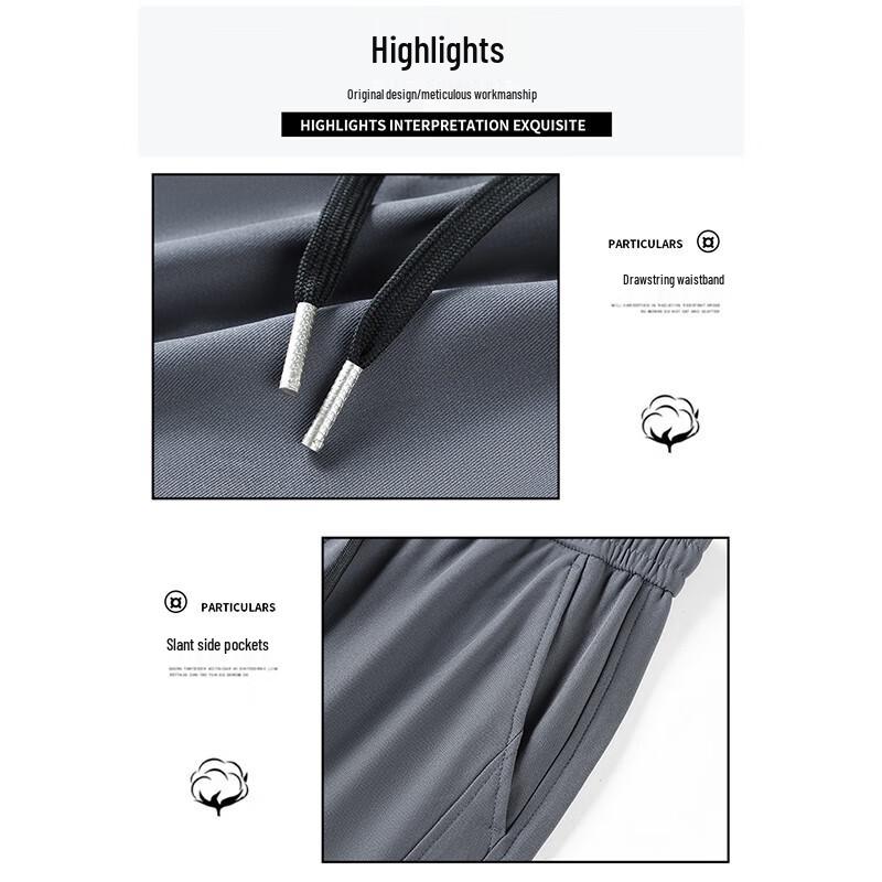 JEEP SPIRIT Men's Autumn/Winter Loose Straight-Leg Casual Trousers