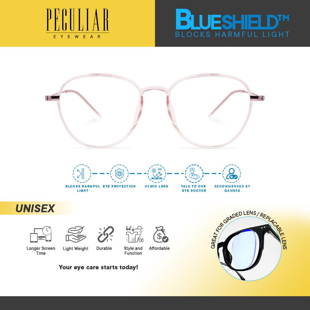Peculiar Linux Aviator Pilot Plus TR90 Anti-Radiation Advance Blue Light Technology Eyeglass Replaceable Lens for Computer Eyewear Anti-Radiation розовый