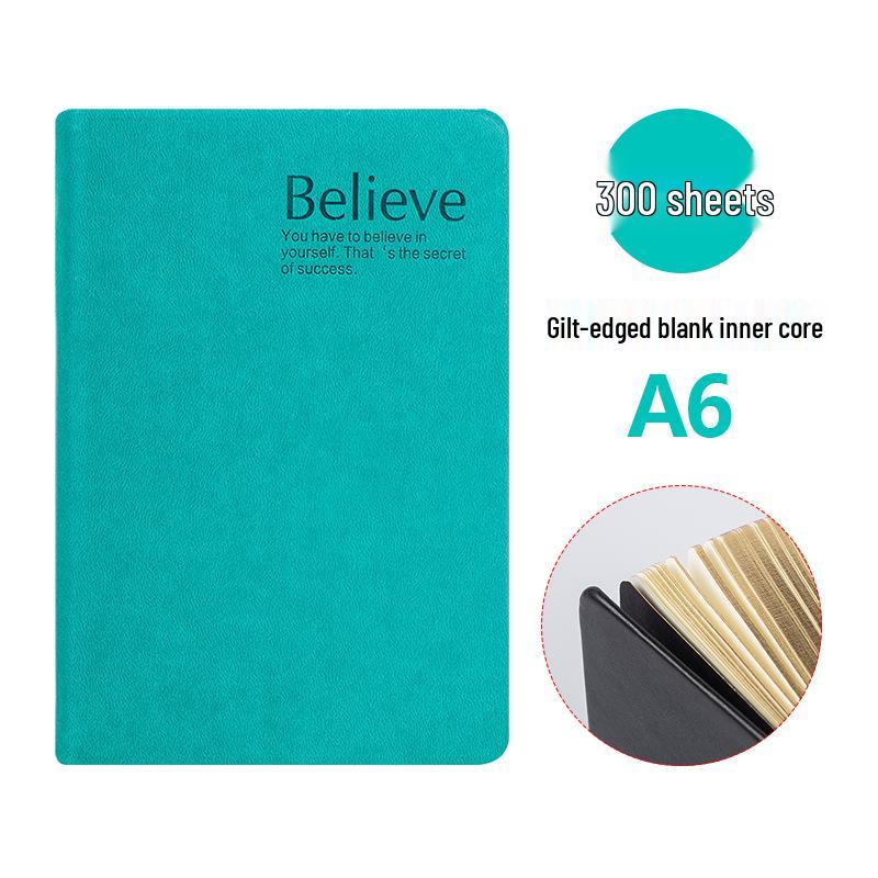 Bloc de schițe din piele europeană: Jurnal în stil retro cu pagini groase și design ștanțat