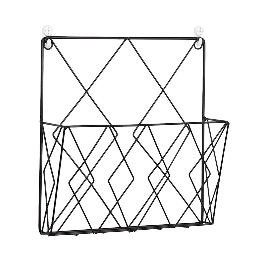 Modern Metal Wrought Iron Wall Shelf Home Bedroom Study Wall