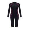 European and American Swimsuits Women's One-piece Long-sleeved Surf Suits New Boxer Wetsuits Conservative Swimsuits