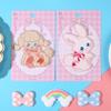 Three Love Plush Embroidery Cloth Sticker Clothes Bag Self-Adhesive Repair Pattern Sticker Down Jacket Pants Hole Patch Sticker