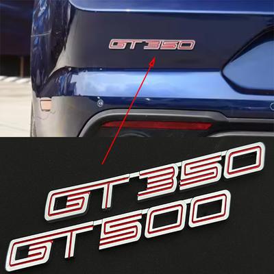 AAANU1 3D Metal Car Sticker GT Rear Trunk Fender Logo Badge Emblem Decals For Mustang Shelby GT GT350 GT500 Parts Accessories