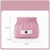 Cute Small Corduroy Snap Coin Purse - Automatic Closure Makeup & Change Bag