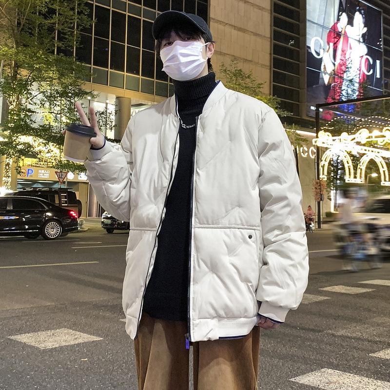 Large Size Cotton Clothing Men's Winter Loose Baseball Collar Thickened Couple Paragraph Cotton Jacket Thickened Warm Fashion Casual Jacket