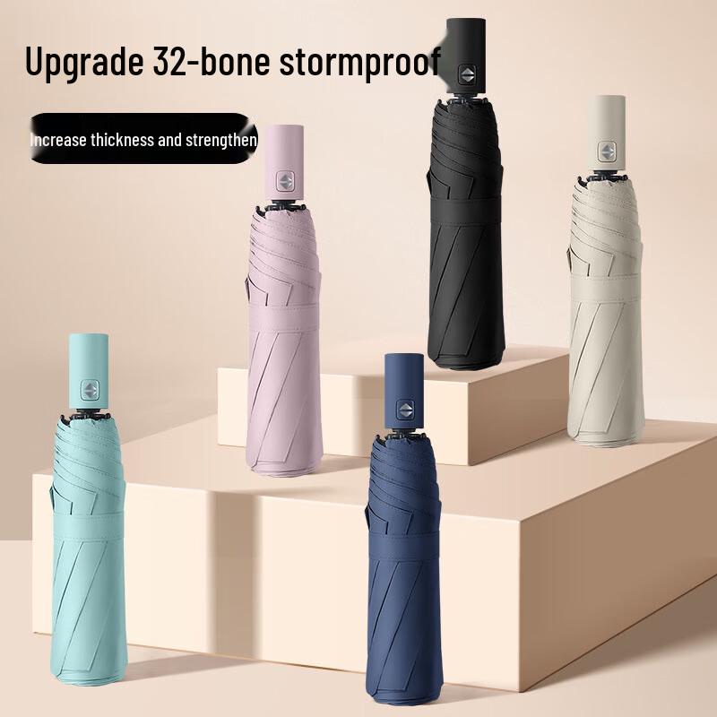 YICAI 32-Rib Automatic Windproof UV Protection Umbrella