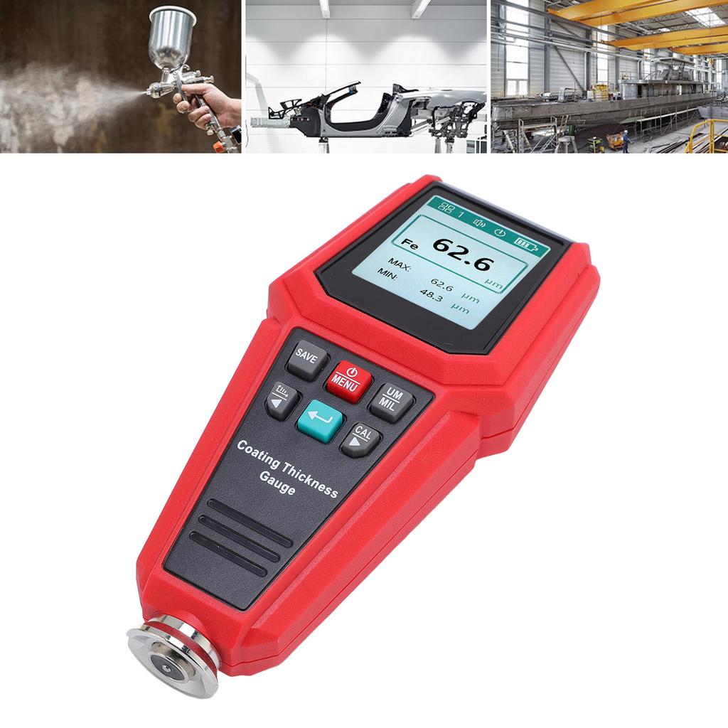 Coating Thickness Gauge Digital Car Paint Tester High Accuracy Automatic Meter HT616