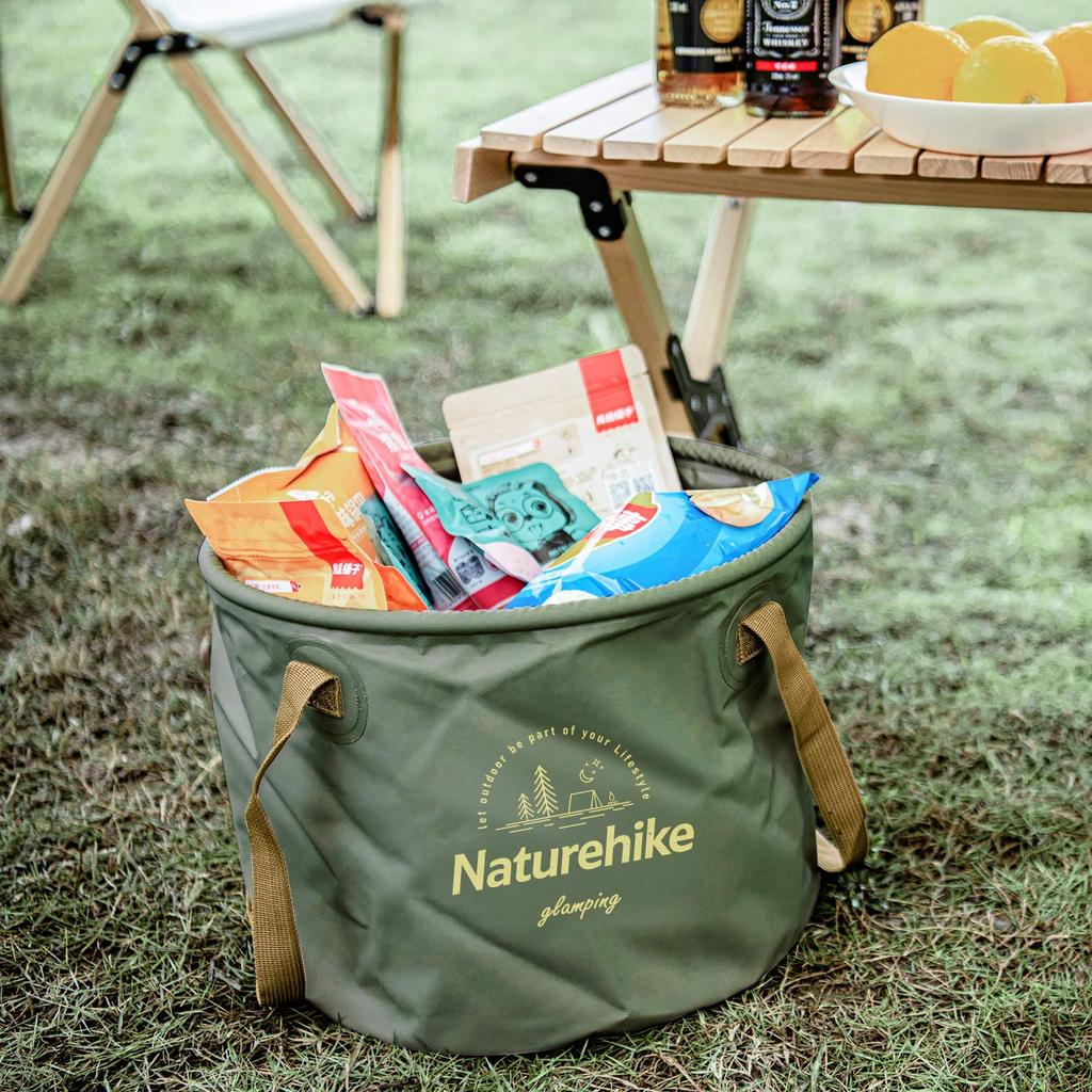 Naturehike Camping Bucket Ultra Small Business Water Fishing Bucket, Bucket, Outdoor, Foldable, Compact, Sink, Lightweight, 10L, 20L, Waterproof,