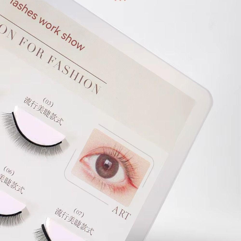 10/12/16/20 Grids False Eyelashes Display Stand Metal Stand Acrylic Lash Holder  Full Strip