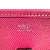 HERMES H punching logo Evelyne 1 PM Crossbody Shoulder Bag Epsom Rose Tyrian