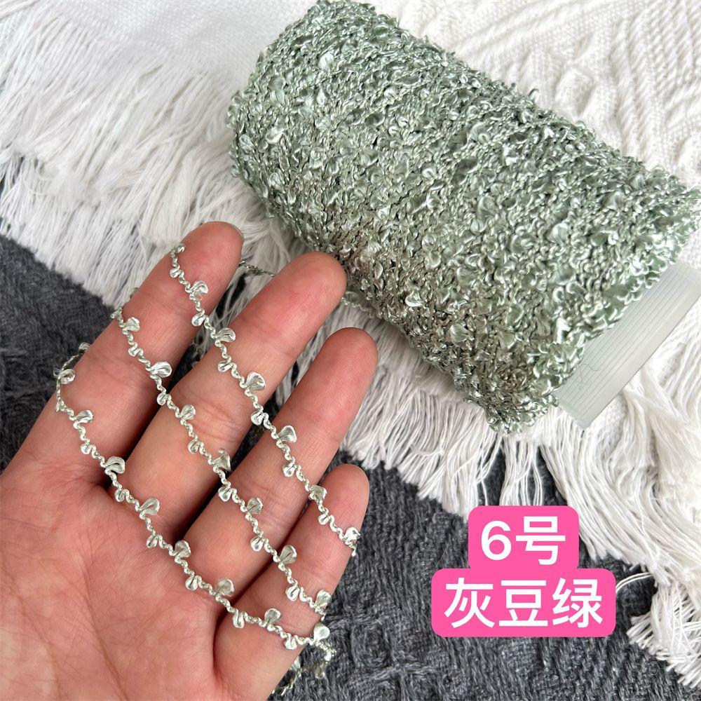 100G Glossy Ear Yarn, Bilateral Small Circles, Hand-mixed Wiring, Hand-woven Fancy Yarn DIY Knitting&Crocheting