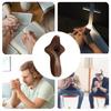1pcs Heart Shape Wooden Cross Decorations, Cross Fidget For Anxiety Relief, Multi-functional Spiritual Symbols Handheld Crucifix
