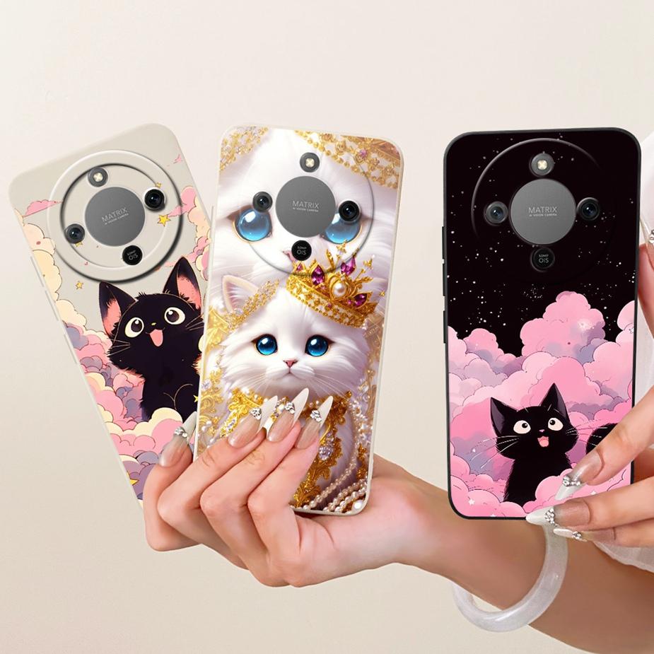 For Honor X9d Case Magic8 Lite Cute Fashion Cartoon Cover Soft TPU Phone Case For Honor Magic 8 Lite X 70 HonorX9d HonorX70 Bags