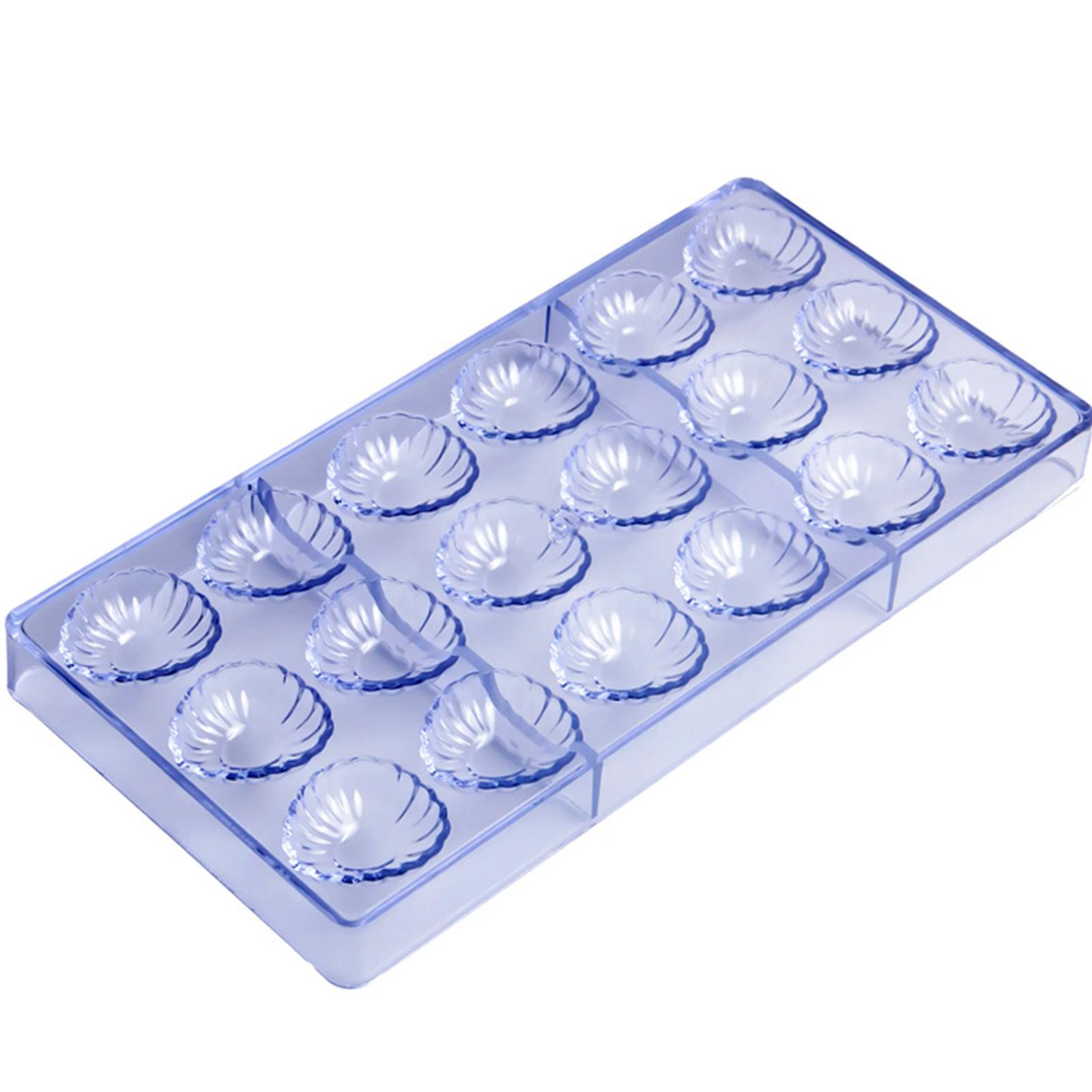 

18-гнездная форма для шоколада в форме ракушки для вечеринок на морскую тематику, антипригарная пластиковая форма для выпечки конфет, креативные формы для десертов