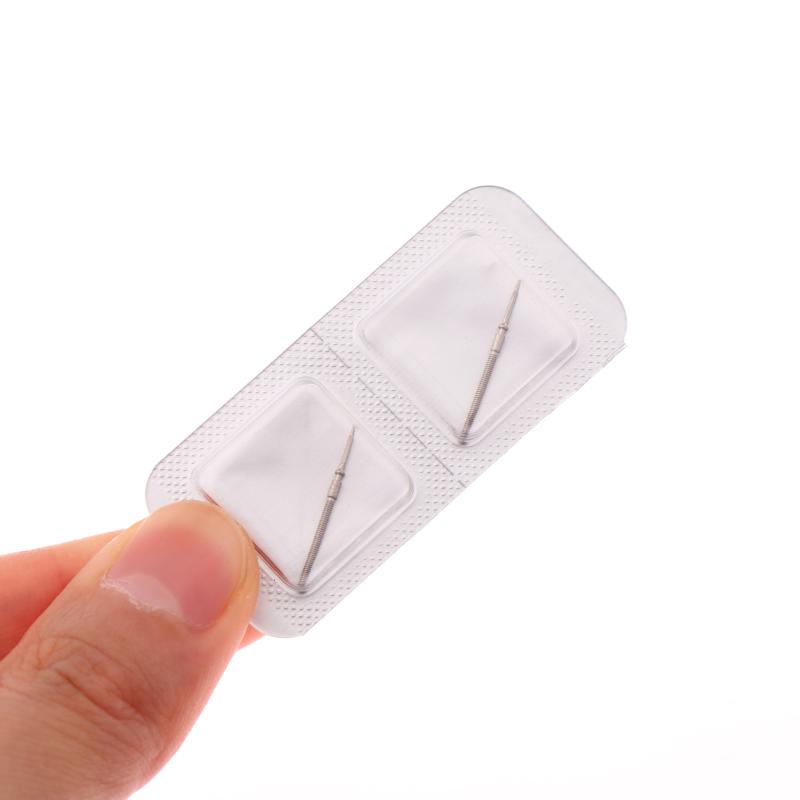 2Pcs 3135 Winding Stem Movement Repair Tool 3135 Movement Winding Stem Steel Handle Rod Steel Stem Crown Metal Watch Stems