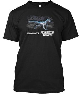 Mathe-Geek Dinosaurier Velociraptor T-Shirt Hergestellt in den USA Größe S bis 5XL
