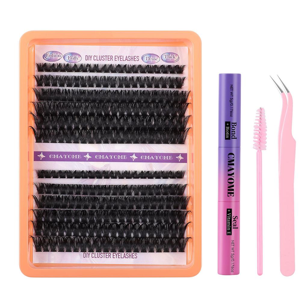 240 Clusters D Song Single Cluster False Eyelashes Natural Thick Diy Segmented Grafting Multi-Haired Eyelashes