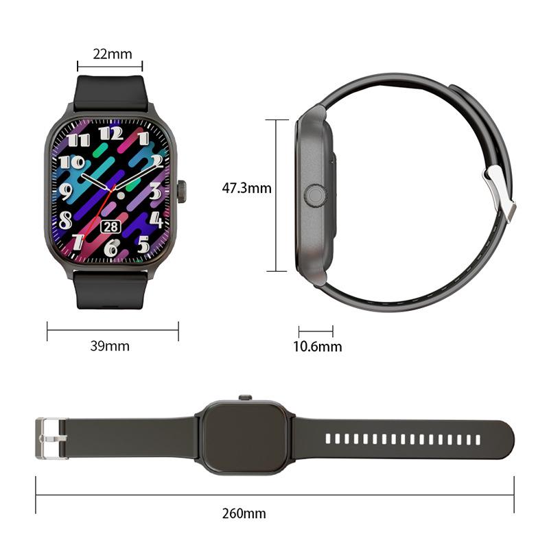 "Adult Health Monitoring Smartwatch: Tracks Blood Pressure, Oxygen, Bluetooth Calls, Music, Sports, and Games with Pedometer"