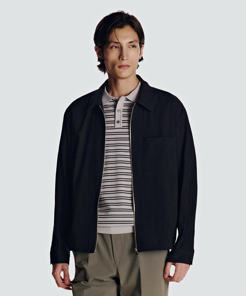 Daniel Cremieux 26Ss Airlight Pleated Blouson Black