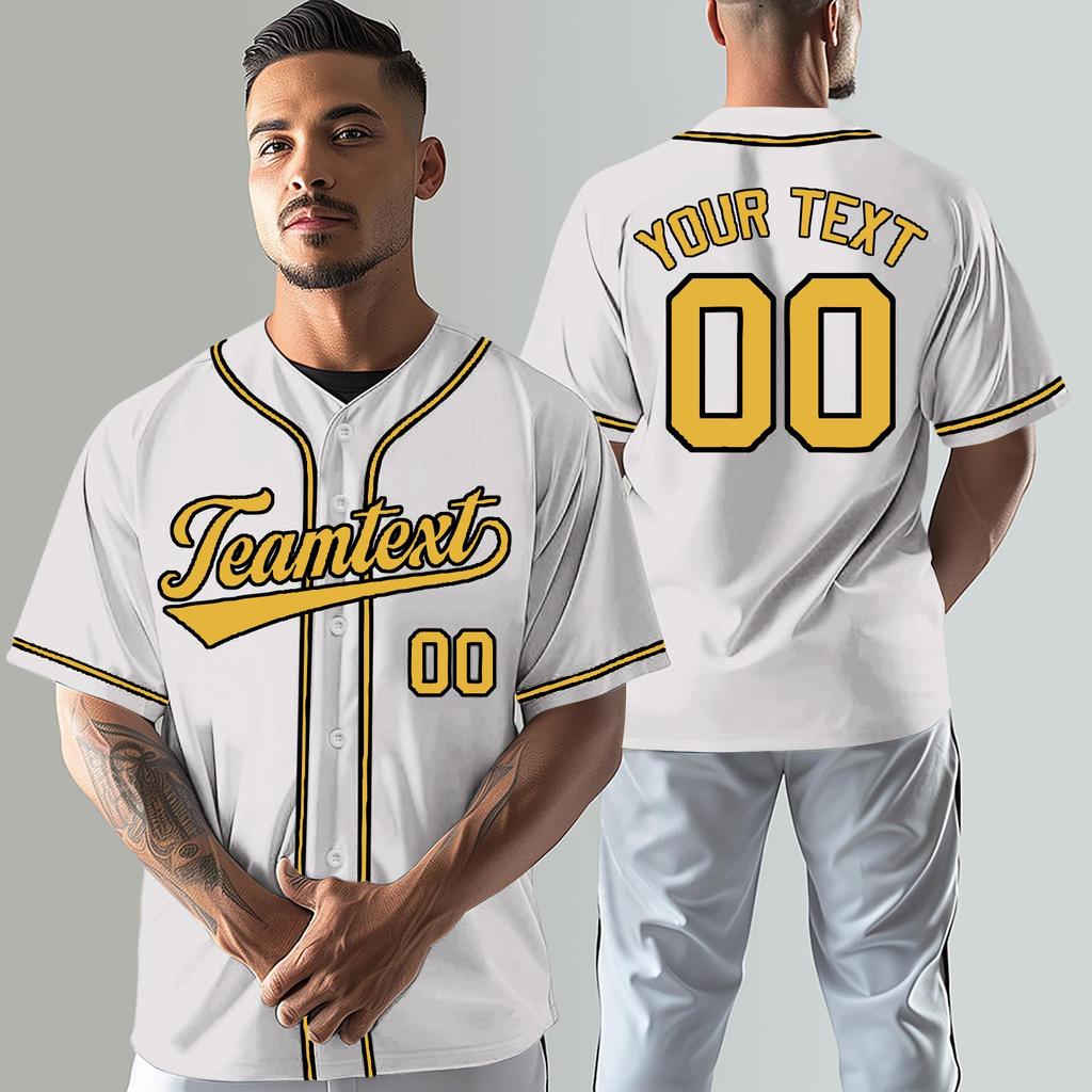 Custom Baseball Jerseys Personalized Printed Team Name & Number Sports Uniform For Men Women Youth