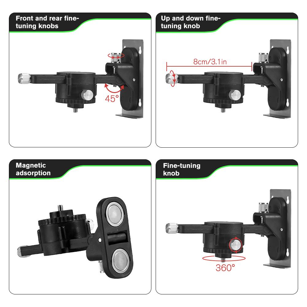 HGLINE 4D 16 Lines Green Line Laser Level With 1.2m Tripod APP Remote Control Horizontal Vertical Measuring Laser Instrument