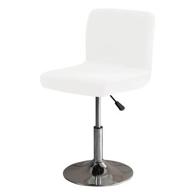 Soft Velvet Club Swivel Chair Cover Small Size Short Back Chair Cover for Dining Room Kitchen Stretch Decor Stool Seat Slipcover