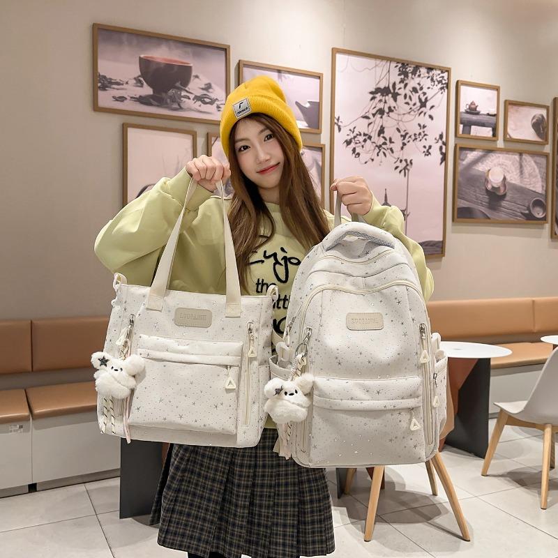 New Korean Ins High-value Schoolbag Mori Stars Sweet Wind Grade Two-piece Backpack for Primary and Secondary School Students