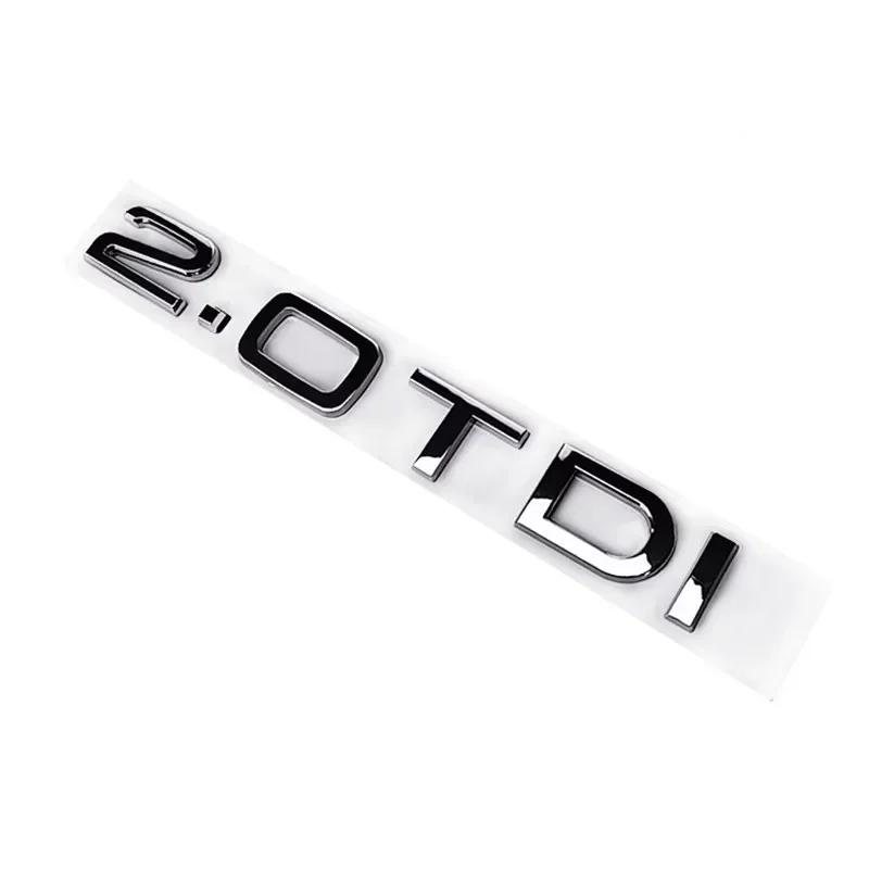 2026 Hot Sticker Decal for Audi A3 A4 A5 A6 Q3 Q5 Q7 S7 Chrome Black ABS Letters 2.0 TDI 3.0 TDI Rear Boot Trunk Logo Badge Emblem