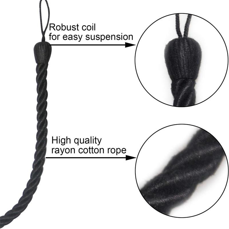 2 buc. Tiebacks pentru perdele Fereastră frânghii Reținere frânghie din bumbac țesut cravată Suport perdea Catarame Accesorii decorative pentru casă